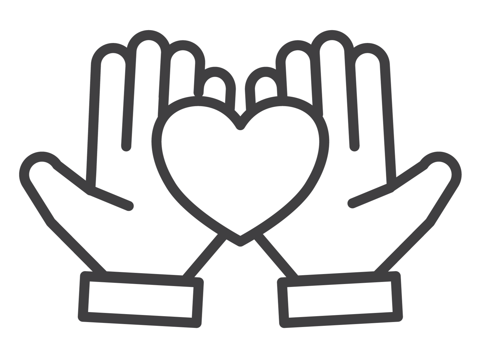 Et ikon av en hånd som holder noen krystaller